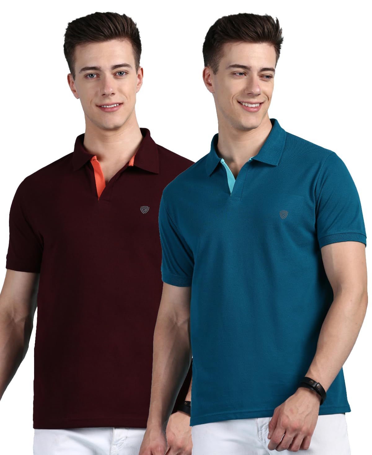 Lux Cozi Mens Cotton Solid Relaxed Fit Polo Shirt - Image 4