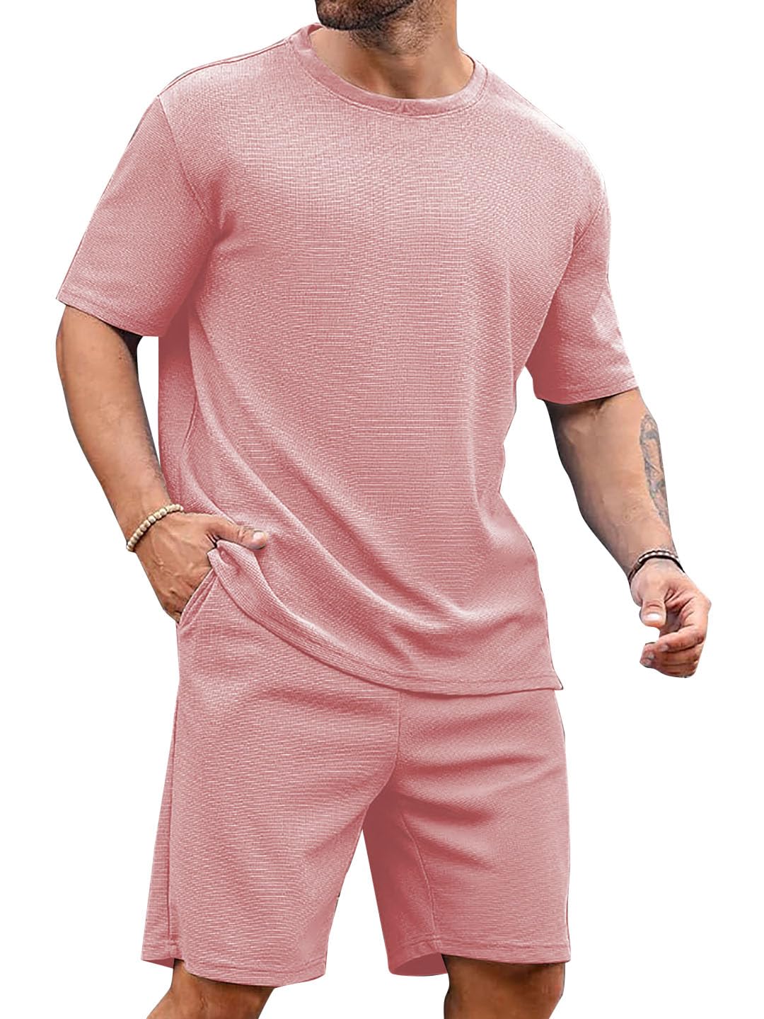 Vogaan Men's T-Shirt and Shorts Set | Top & Shorts Night Suits Set | Night Wear for Men - Image 6