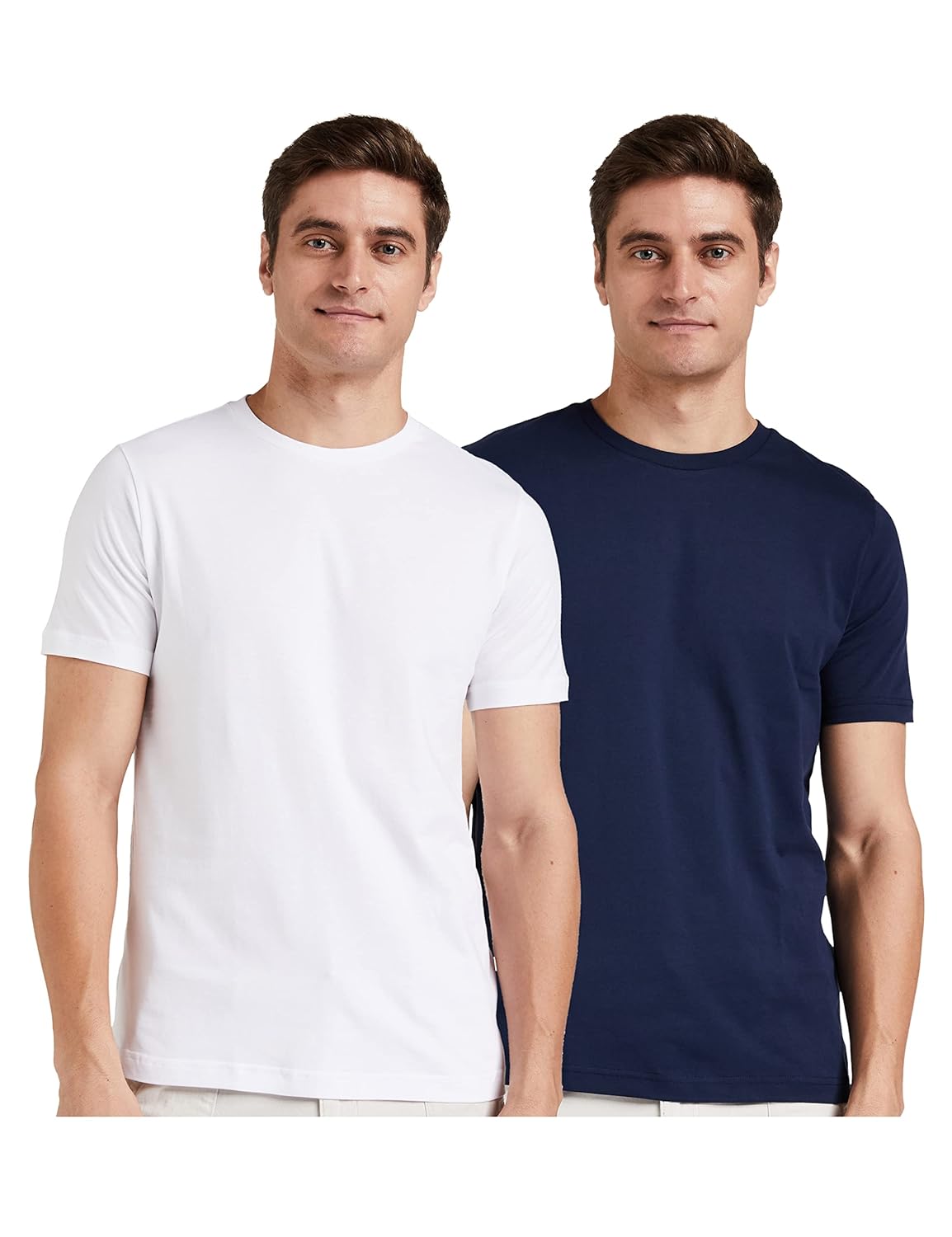Amazon Brand - Symbol Men Cotton Regular Fit T-Shirt (Pack of 2) - Image 3
