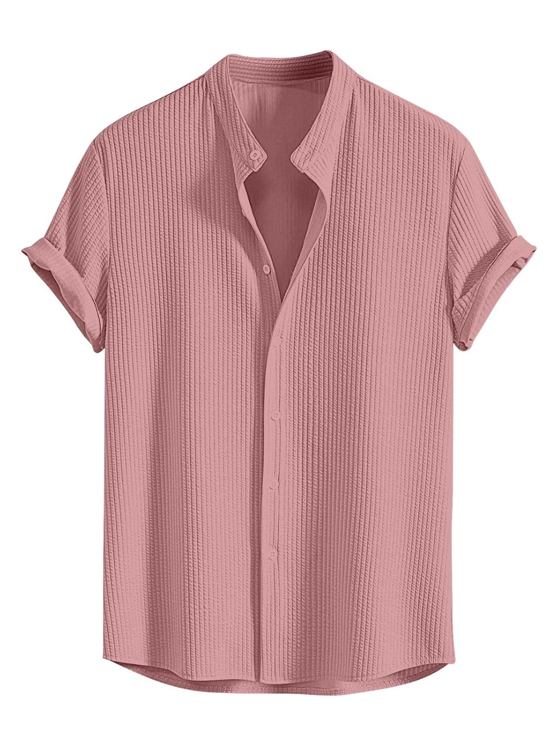 GRECIILOOKS Men's Polycotton Regular Fit Casual Shirt | Stylish | Printed | Solid | Short Sleeve | Trendy (Available in Plus Size) - Image 6
