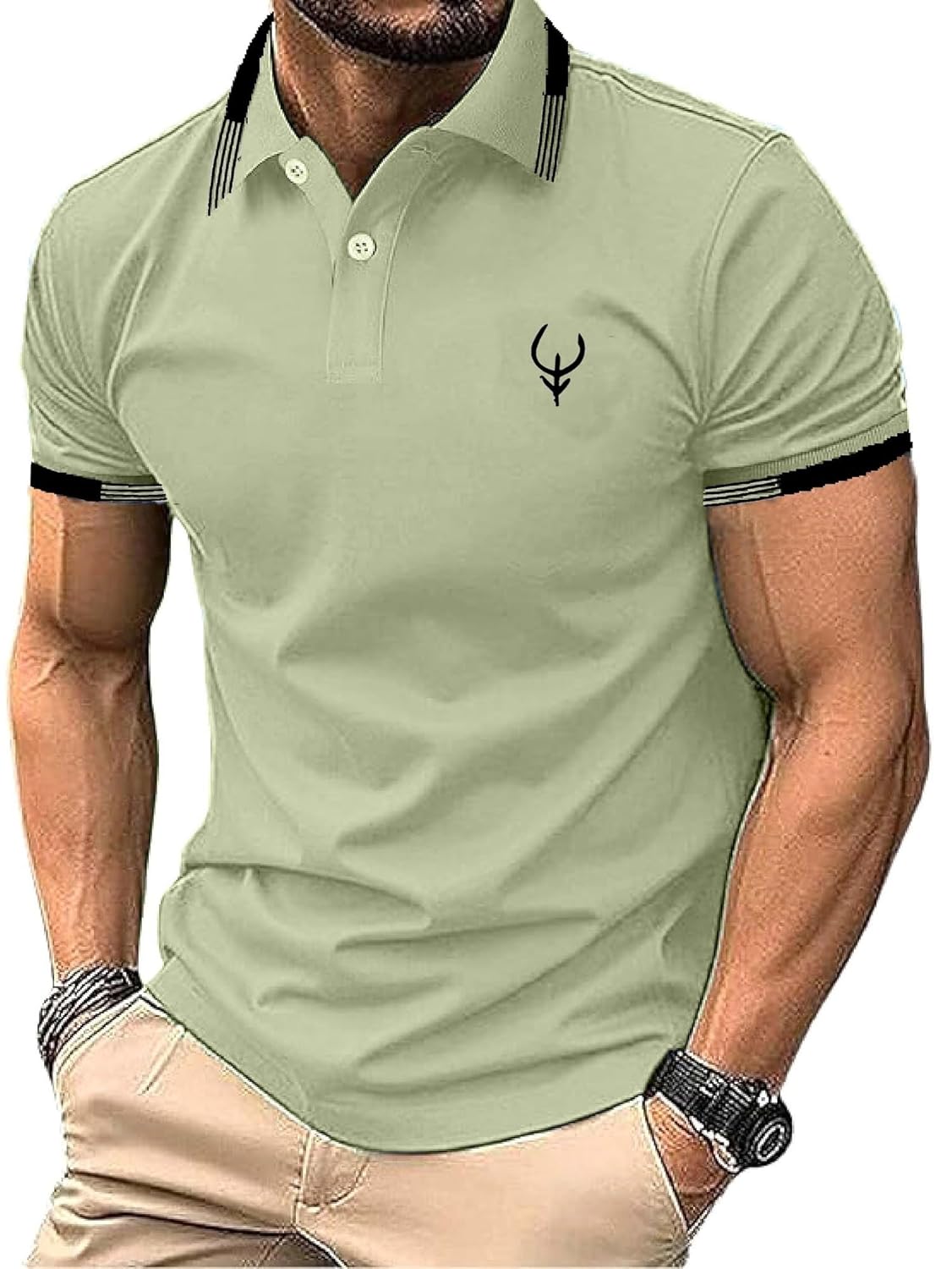 Lymio Polo T Shirt for Men || T Shirt for Man || Collar T Shirt Style Men (Packs Also Available) (Polo-40-43) - Image 9