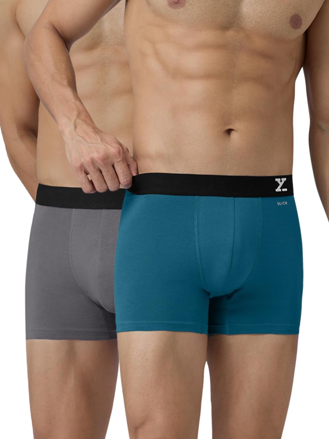 XYXX Men's Aero Super Combed Cotton Regular Fit Solid Antimicrobial Trunks with No Marks Waistband (Pack of 2) - Image 12