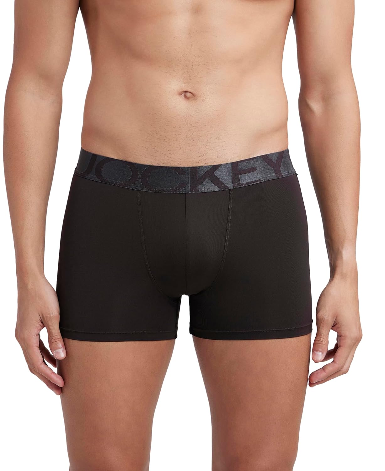 Jockey IC28 Men's Tactel Microfiber Elastane Stretch Solid Trunk with Moisture Move Treatment - Image 2