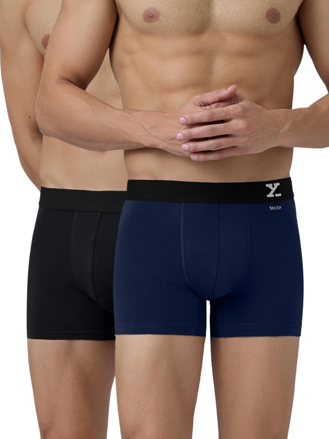 XYXX Men's Aero Super Combed Cotton Regular Fit Solid Antimicrobial Trunks with No Marks Waistband (Pack of 2) - Image 15