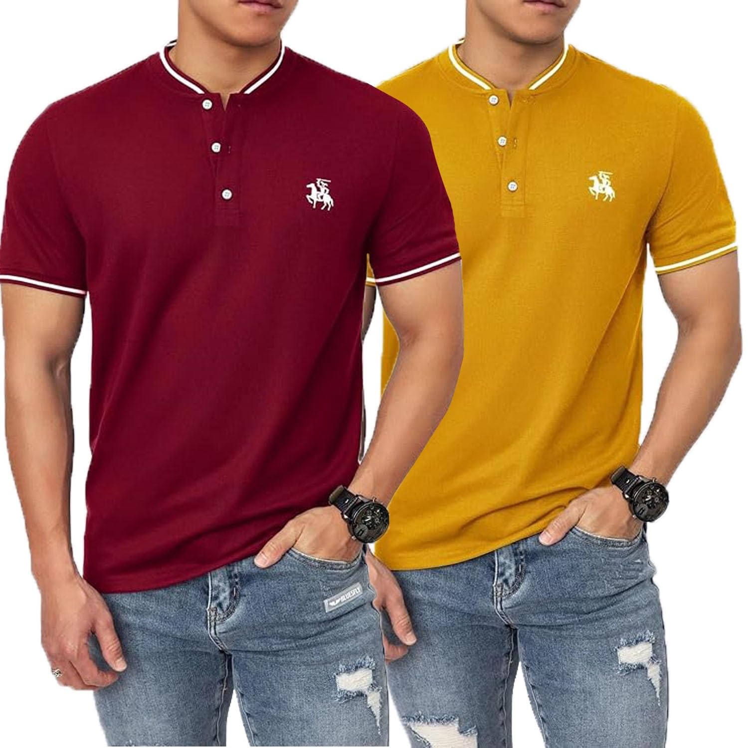 Lymio Polo T Shirt for Men || T Shirt for Man || Collar T Shirt Style Men (Packs Also Available) (Polo-06-10) - Image 7