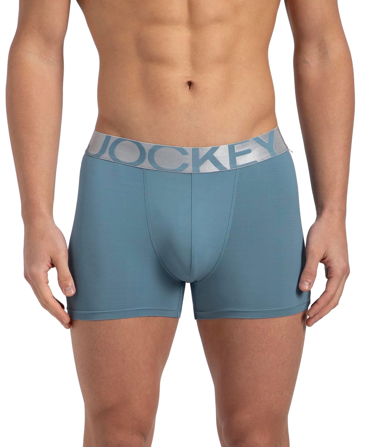 Jockey IC28 Men's Tactel Microfiber Elastane Stretch Solid Trunk with Moisture Move Treatment - Image 5