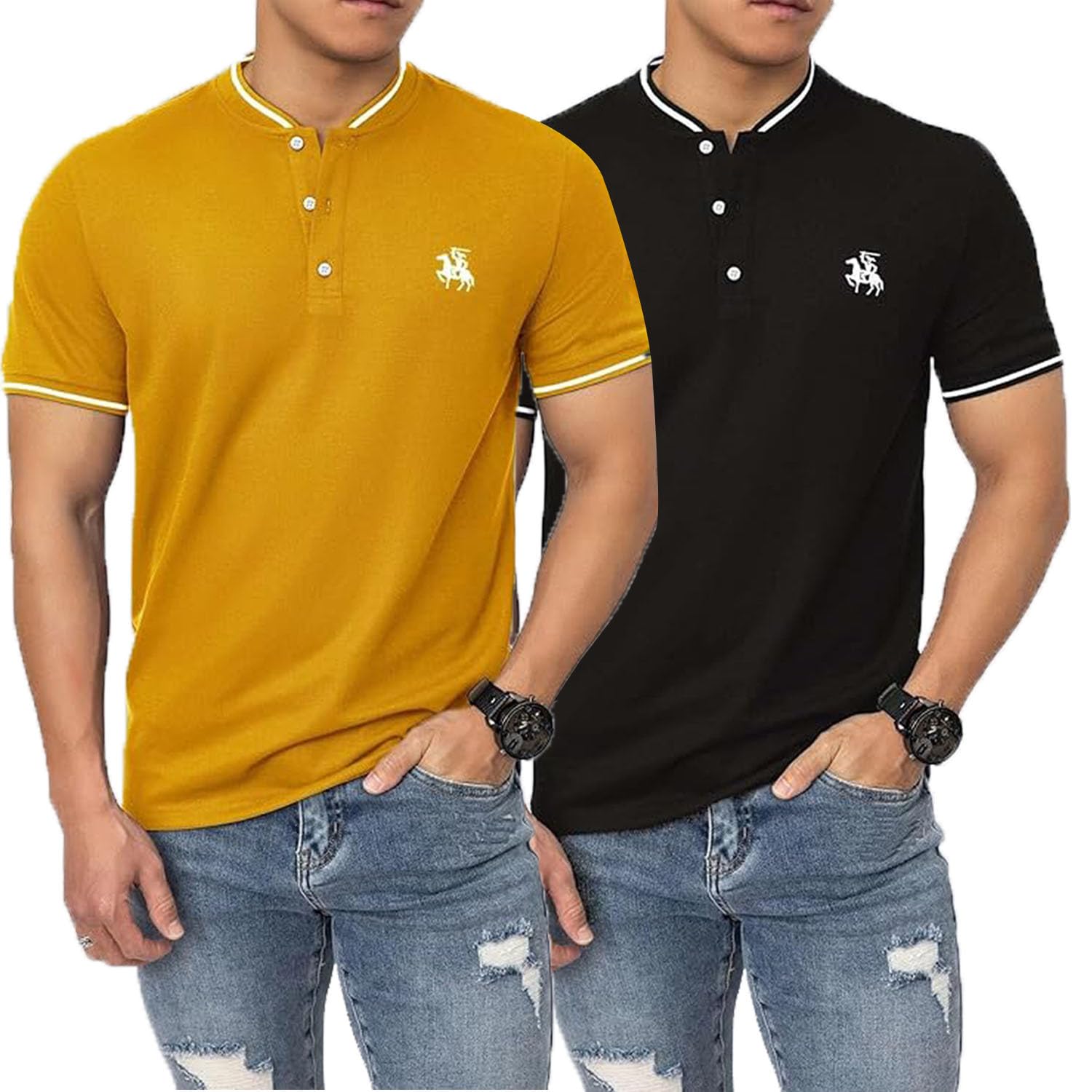 Lymio Polo T Shirt for Men || T Shirt for Man || Collar T Shirt Style Men (Packs Also Available) (Polo-06-10) - Image 12