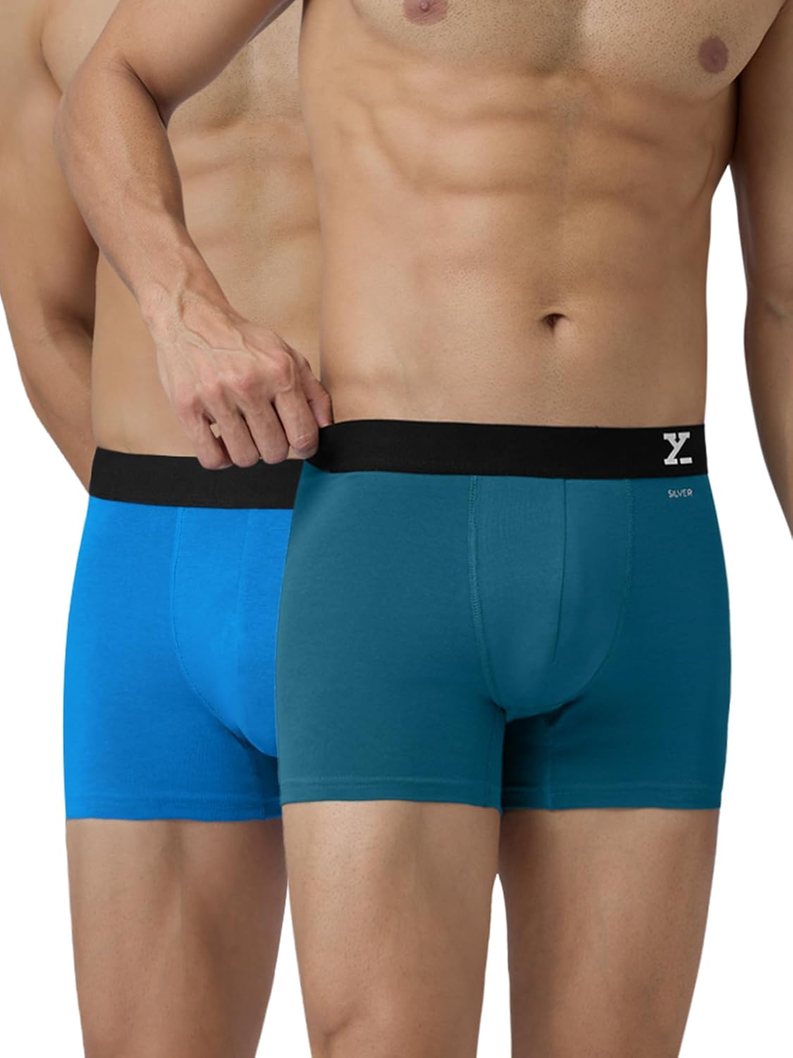 XYXX Men's Aero Super Combed Cotton Regular Fit Solid Antimicrobial Trunks with No Marks Waistband (Pack of 2) - Image 5