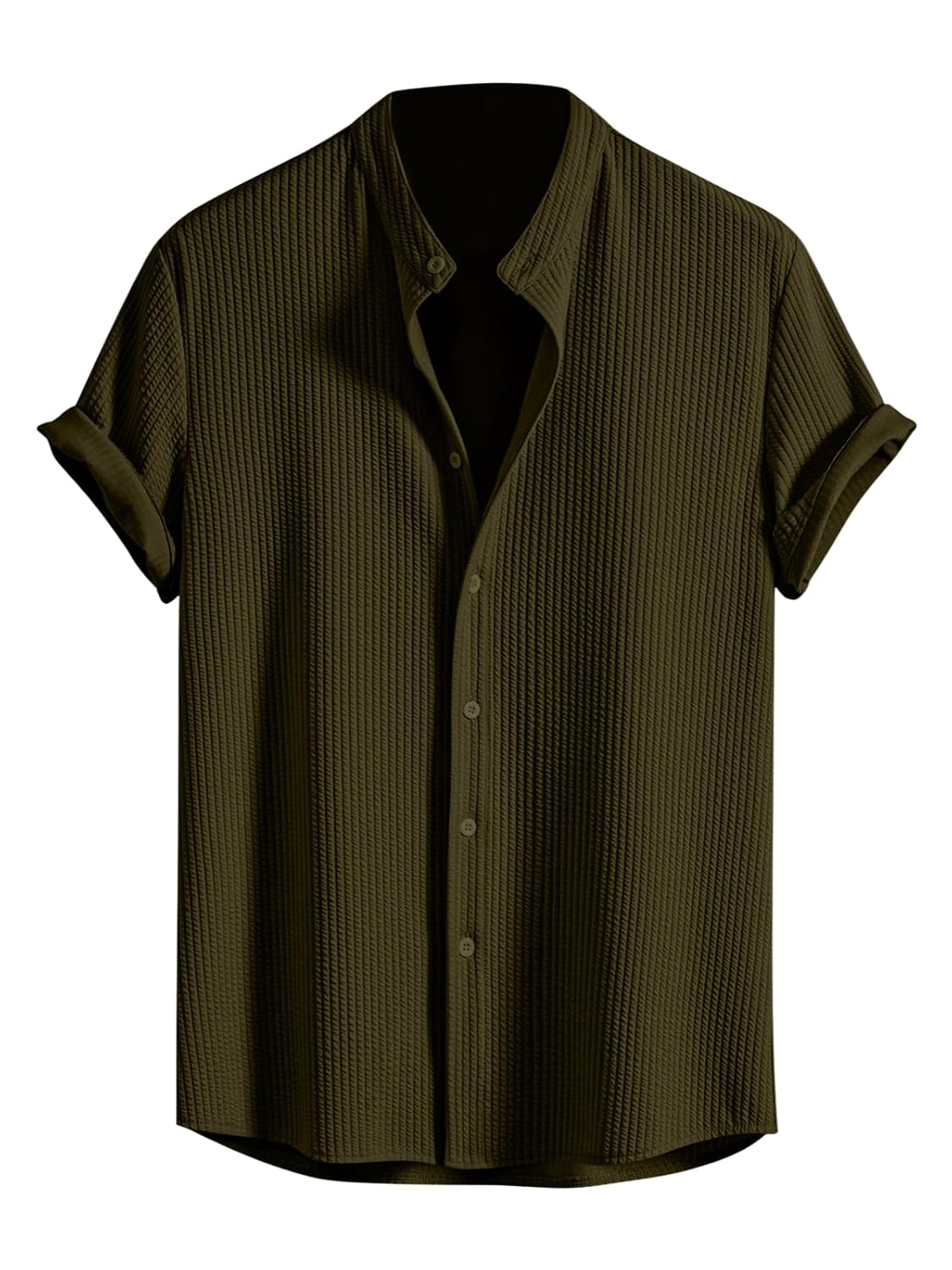 GRECIILOOKS Men's Polycotton Regular Fit Casual Shirt | Stylish | Printed | Solid | Short Sleeve | Trendy (Available in Plus Size) - Image 2
