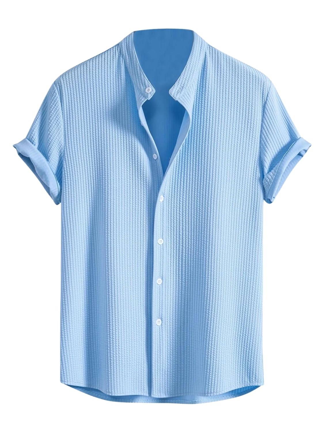 GRECIILOOKS Men's Polycotton Regular Fit Casual Shirt | Stylish | Printed | Solid | Short Sleeve | Trendy (Available in Plus Size) - Image 7