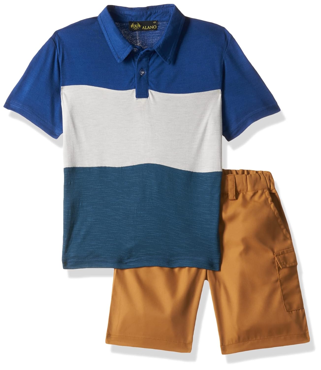 Alano Boy's Half Sleeves T-Shirt & Shorts Summer Coordinated Sets for Boys