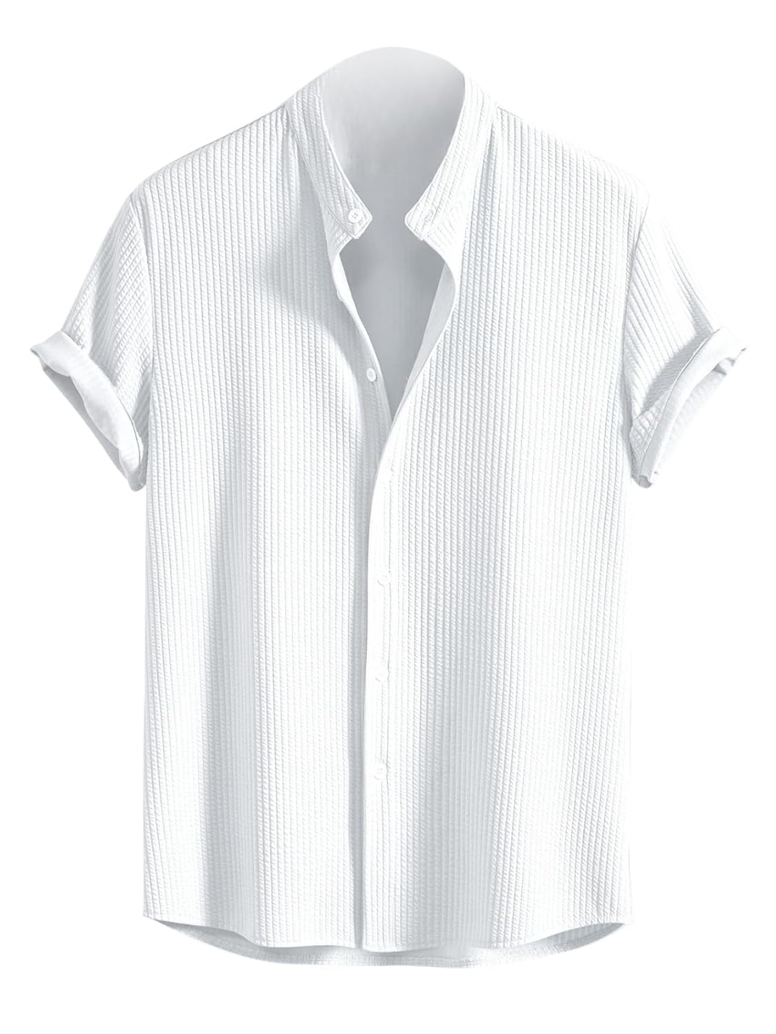 GRECIILOOKS Men's Polycotton Regular Fit Casual Shirt | Stylish | Printed | Solid | Short Sleeve | Trendy (Available in Plus Size) - Image 5