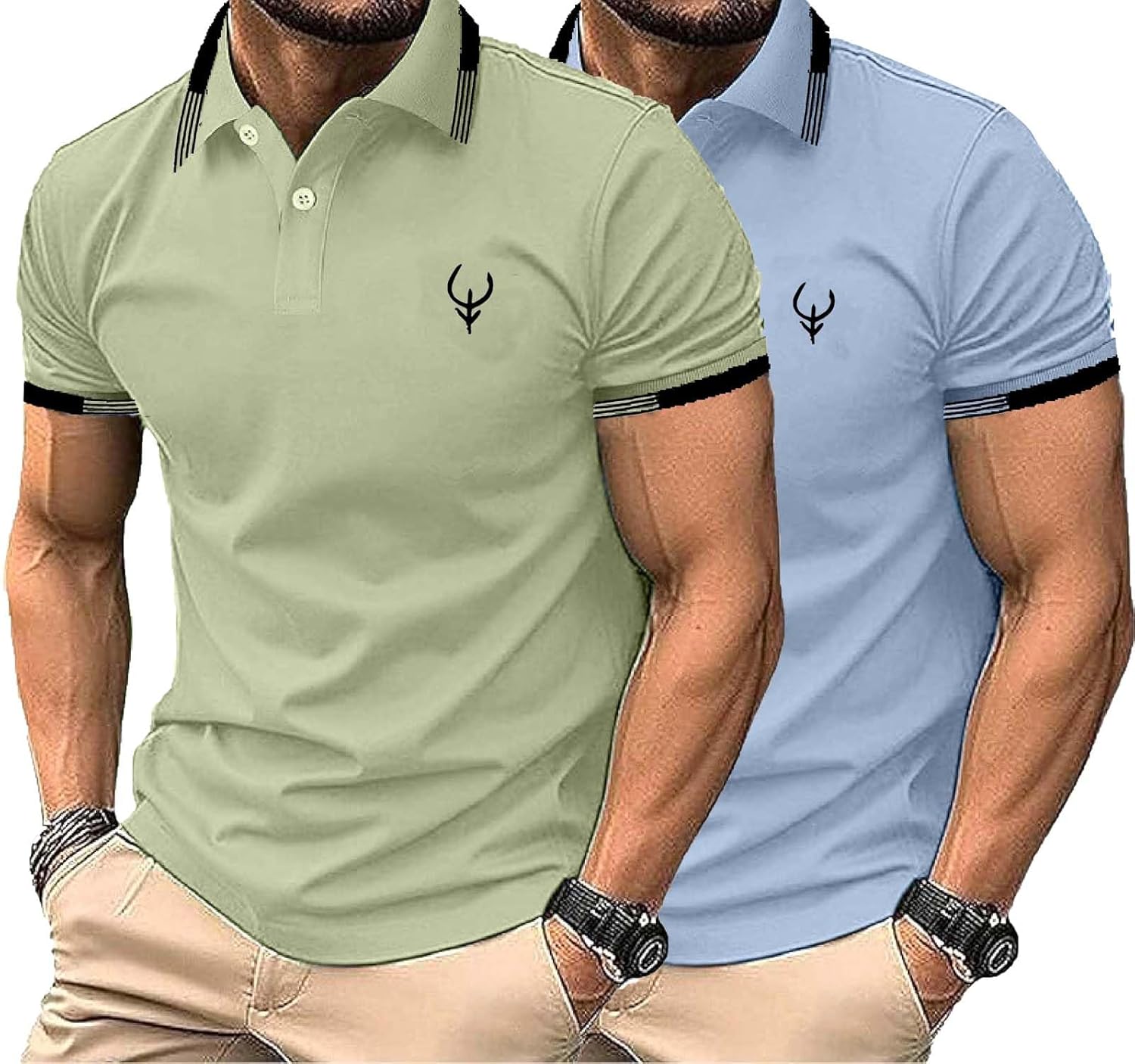 Lymio Polo T Shirt for Men || T Shirt for Man || Collar T Shirt Style Men (Packs Also Available) (Polo-40-43) - Image 6