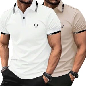 Lymio Polo T Shirt for Men || T Shirt for Man || Collar T Shirt Style Men (Packs Also Available) (Polo-40-43)