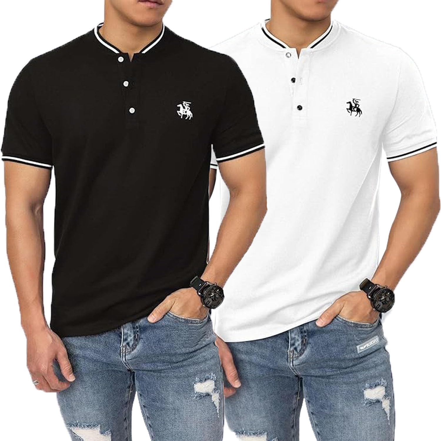 Lymio Polo T Shirt for Men || T Shirt for Man || Collar T Shirt Style Men (Packs Also Available) (Polo-06-10) - Image 3