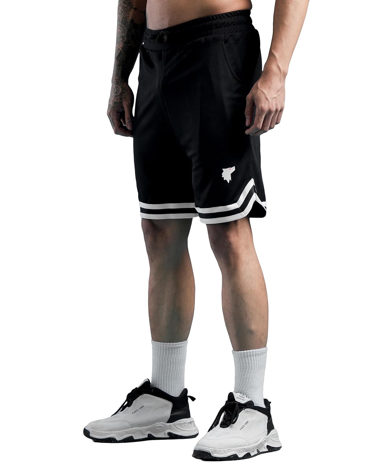 SHODOX® Mens Athletic Shorts|Breathable Quick Dry Sports Knit Fabric with Side Pockets, Signature Contrast Bottom Straps|Gym,Workout, Fitness, for Boys & Mens (Pack of 1) - Image 3