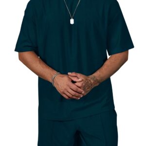 Vogaan Men's T-Shirt and Shorts Set | Top & Shorts Night Suits Set | Night Wear for Men | Holiday Outfits for Men's