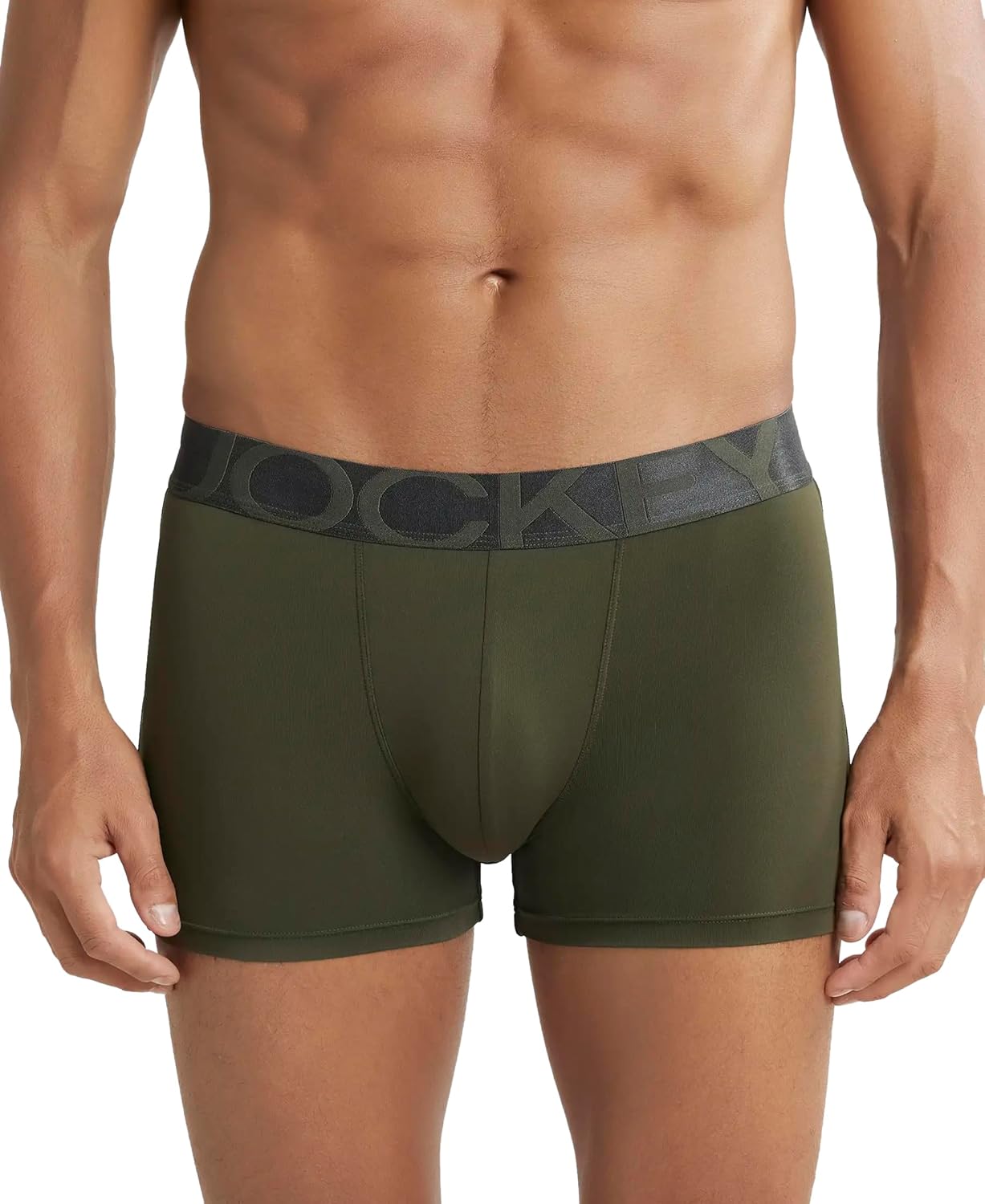 Jockey IC28 Men's Tactel Microfiber Elastane Stretch Solid Trunk with Moisture Move Treatment - Image 13
