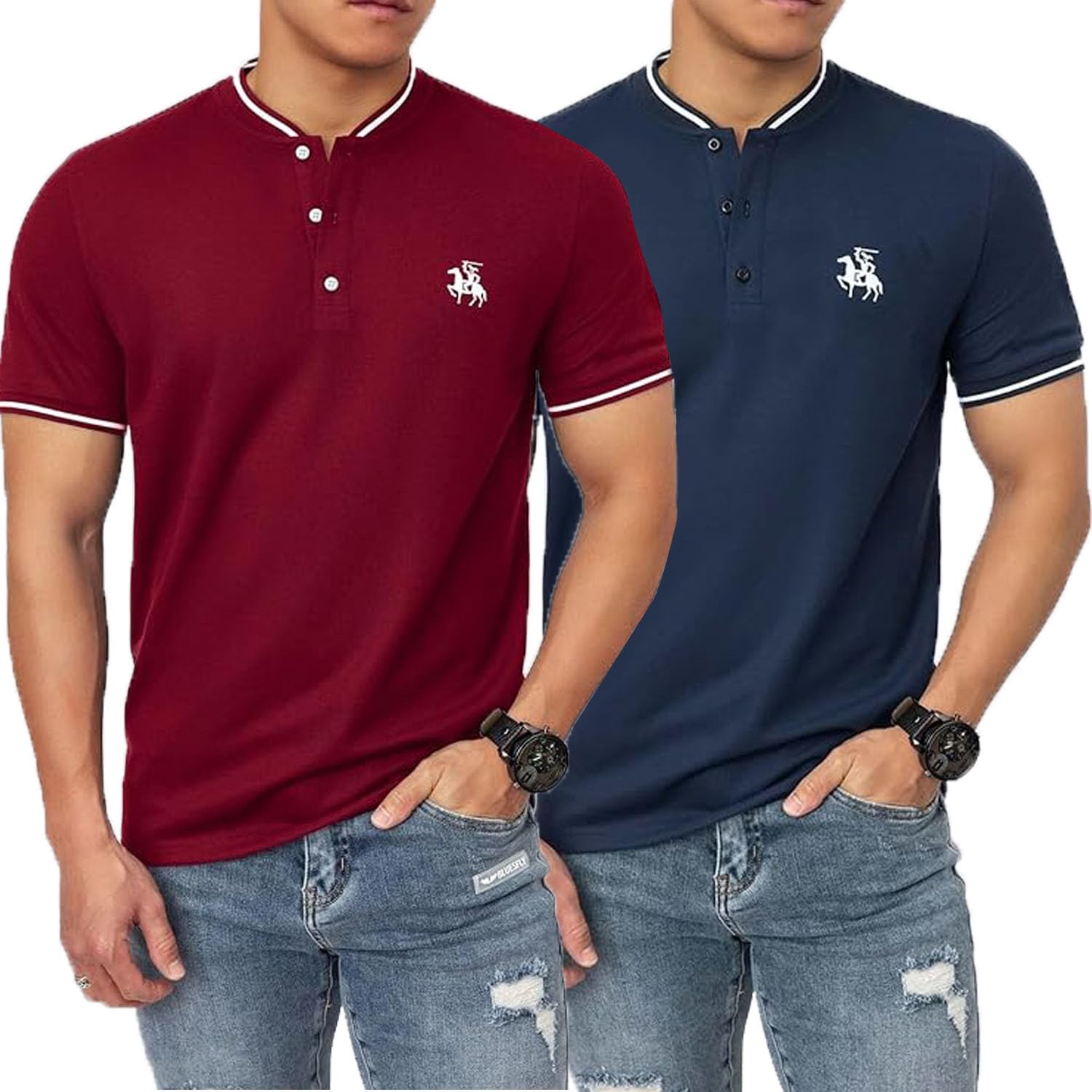 Lymio Polo T Shirt for Men || T Shirt for Man || Collar T Shirt Style Men (Packs Also Available) (Polo-06-10) - Image 9