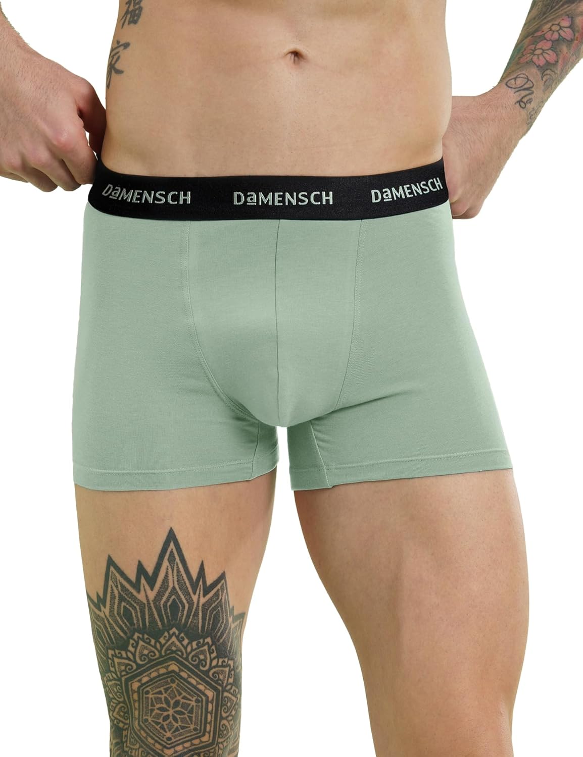 DAMENSCH Men Solid Anti-Odour Peppermint Finish, Ultra Soft with Premium Shine EPP Classic Trunks