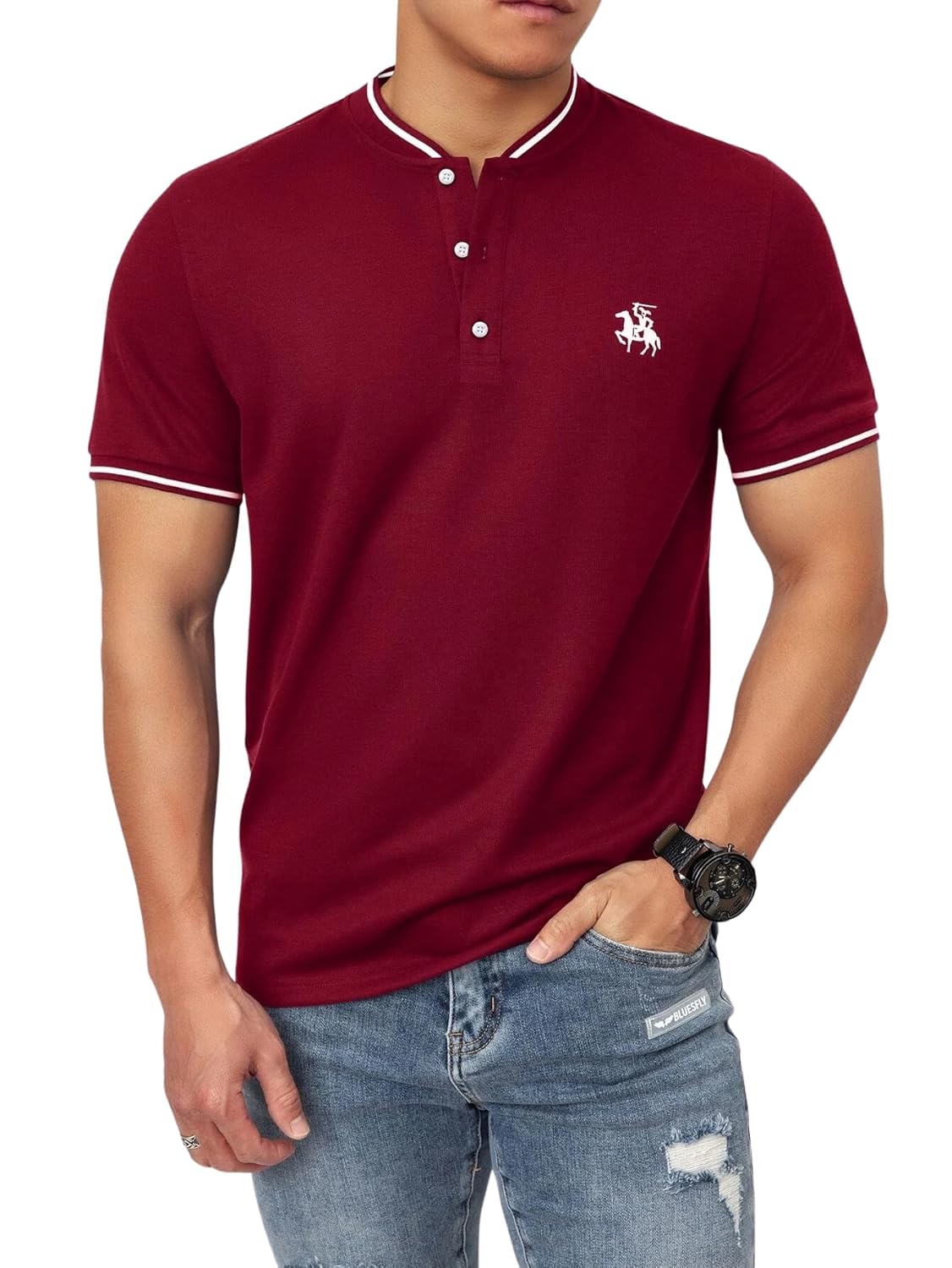 Lymio Polo T Shirt for Men || T Shirt for Man || Collar T Shirt Style Men (Packs Also Available) (Polo-06-10)