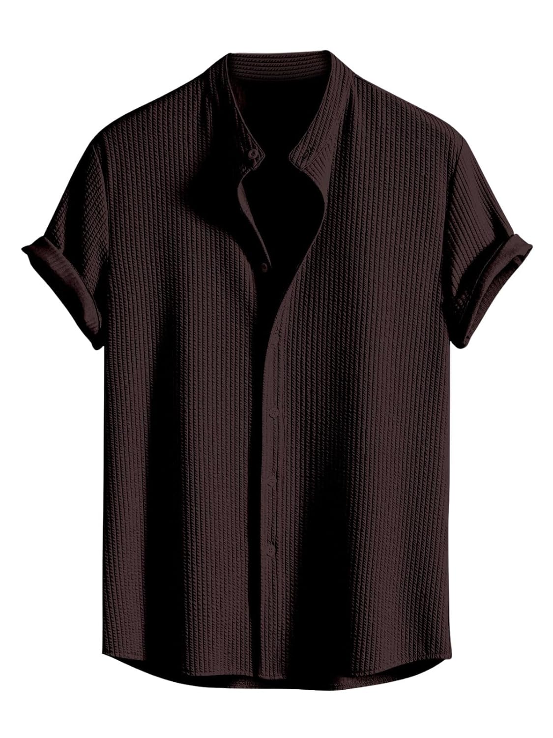 GRECIILOOKS Men's Polycotton Regular Fit Casual Shirt | Stylish | Printed | Solid | Short Sleeve | Trendy (Available in Plus Size) - Image 3