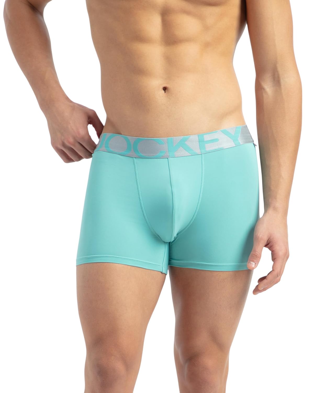 Jockey IC28 Men's Tactel Microfiber Elastane Stretch Solid Trunk with Moisture Move Treatment - Image 9
