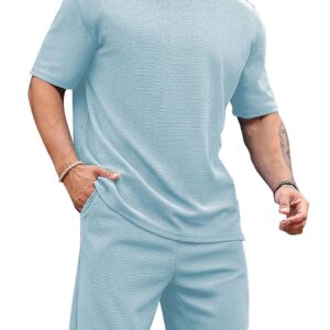 Vogaan Men's T-Shirt and Shorts Set | Top & Shorts Night Suits Set | Night Wear for Men