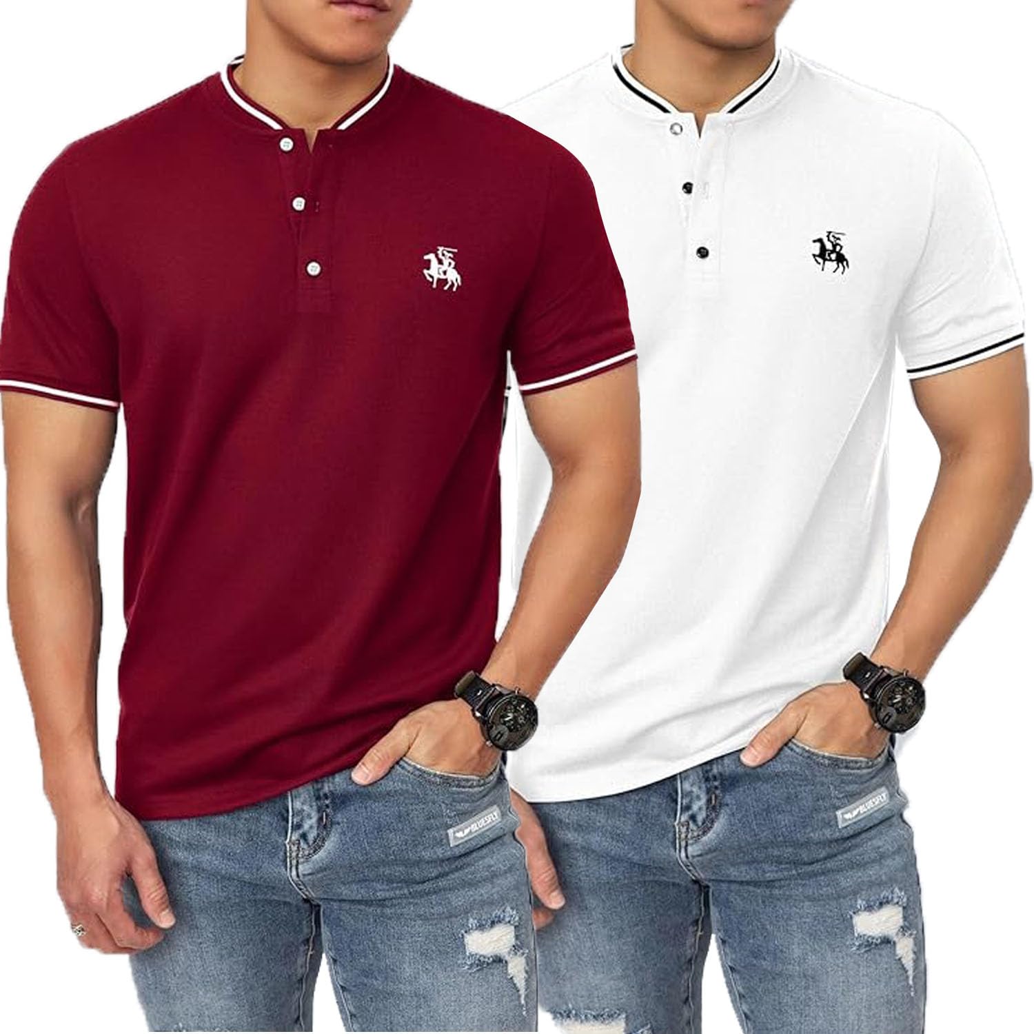 Lymio Polo T Shirt for Men || T Shirt for Man || Collar T Shirt Style Men (Packs Also Available) (Polo-06-10) - Image 13