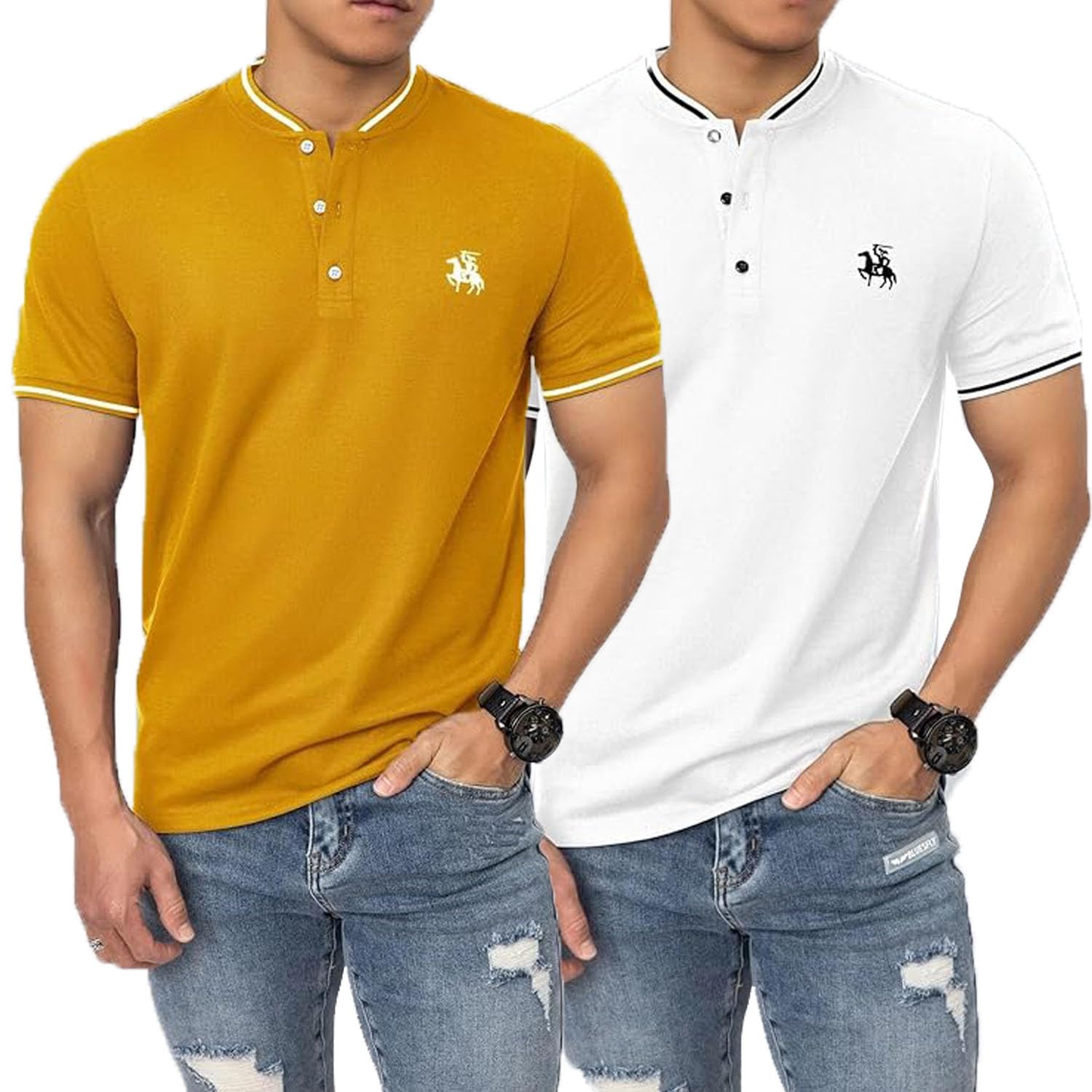 Lymio Polo T Shirt for Men || T Shirt for Man || Collar T Shirt Style Men (Packs Also Available) (Polo-06-10) - Image 8