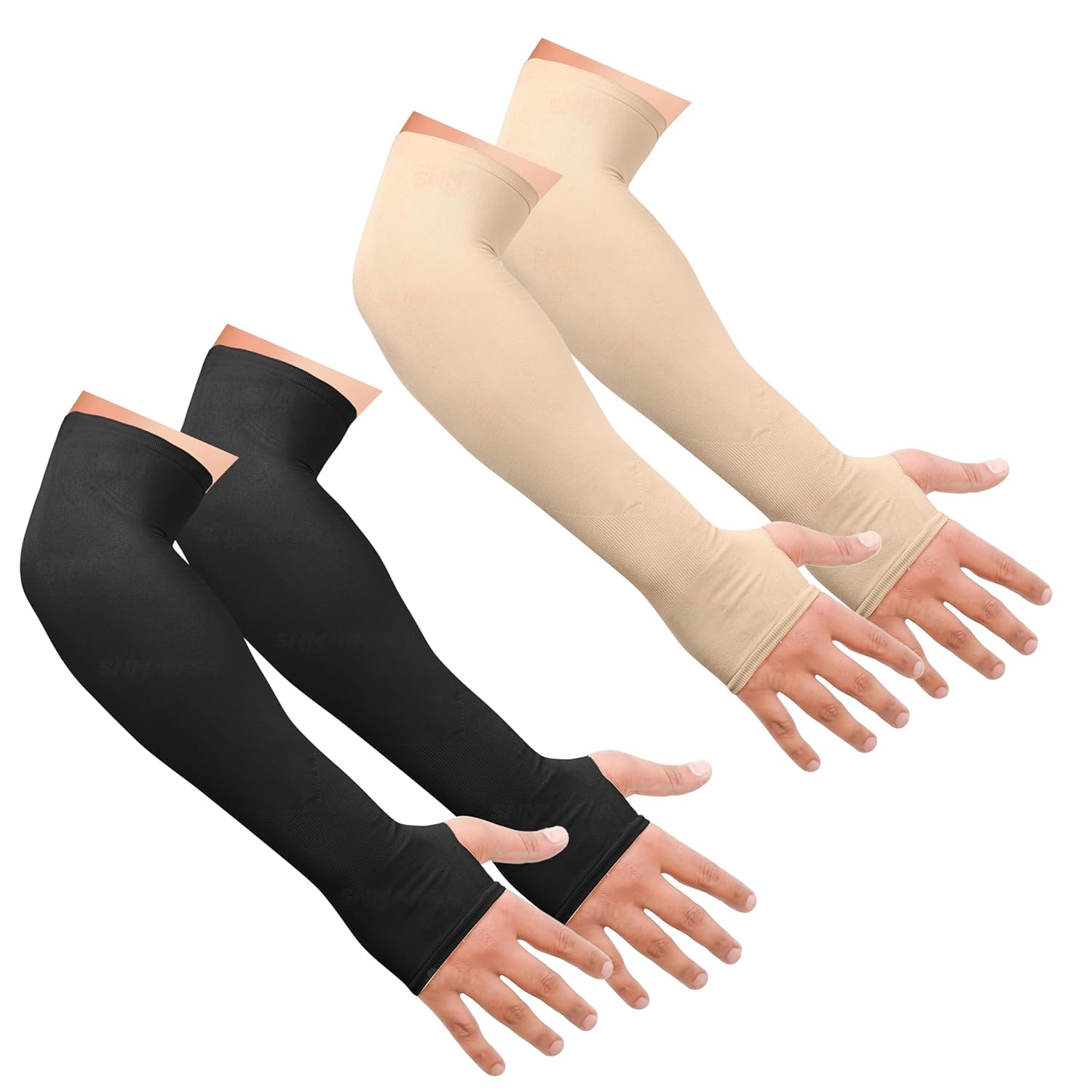 SNMMIFER UV Protection Arm Sleeves with Thumb Holes, Nylon Sun Protection Hand Cover for Running and Cycling, Unisex - Image 11