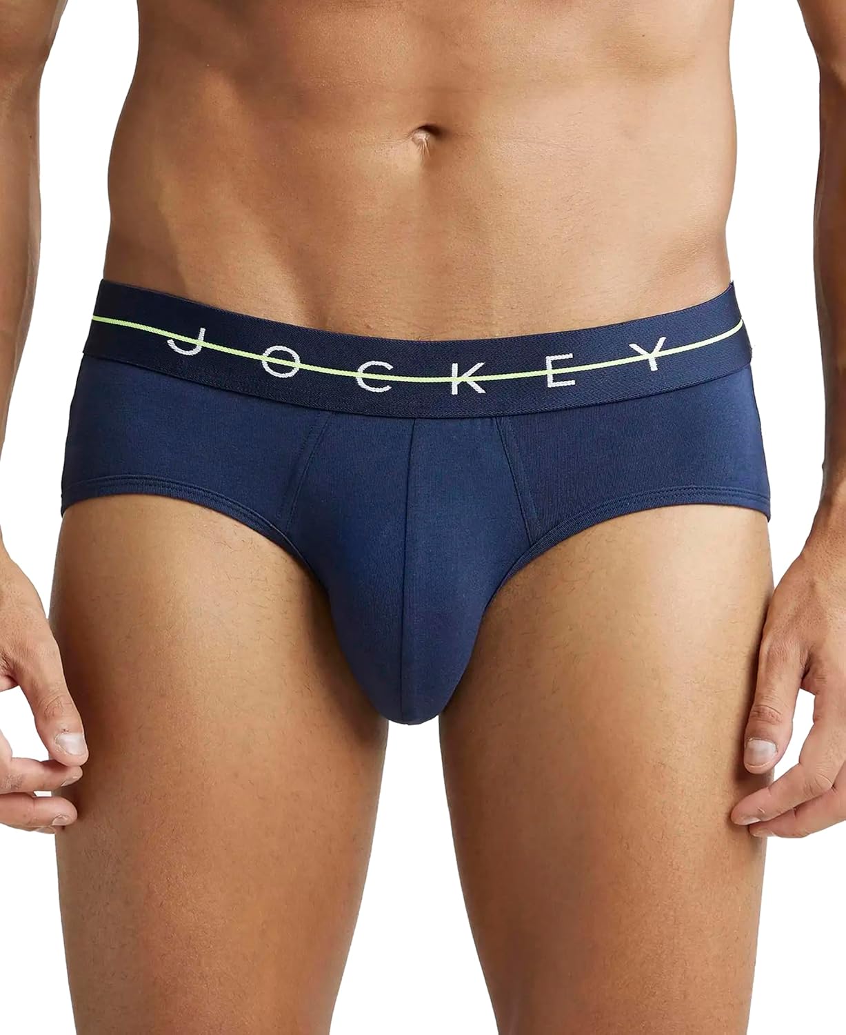 Jockey NY15 Men's Super Combed Cotton Elastane Stretch Solid Brief with Ultrasoft Waistband - Image 2