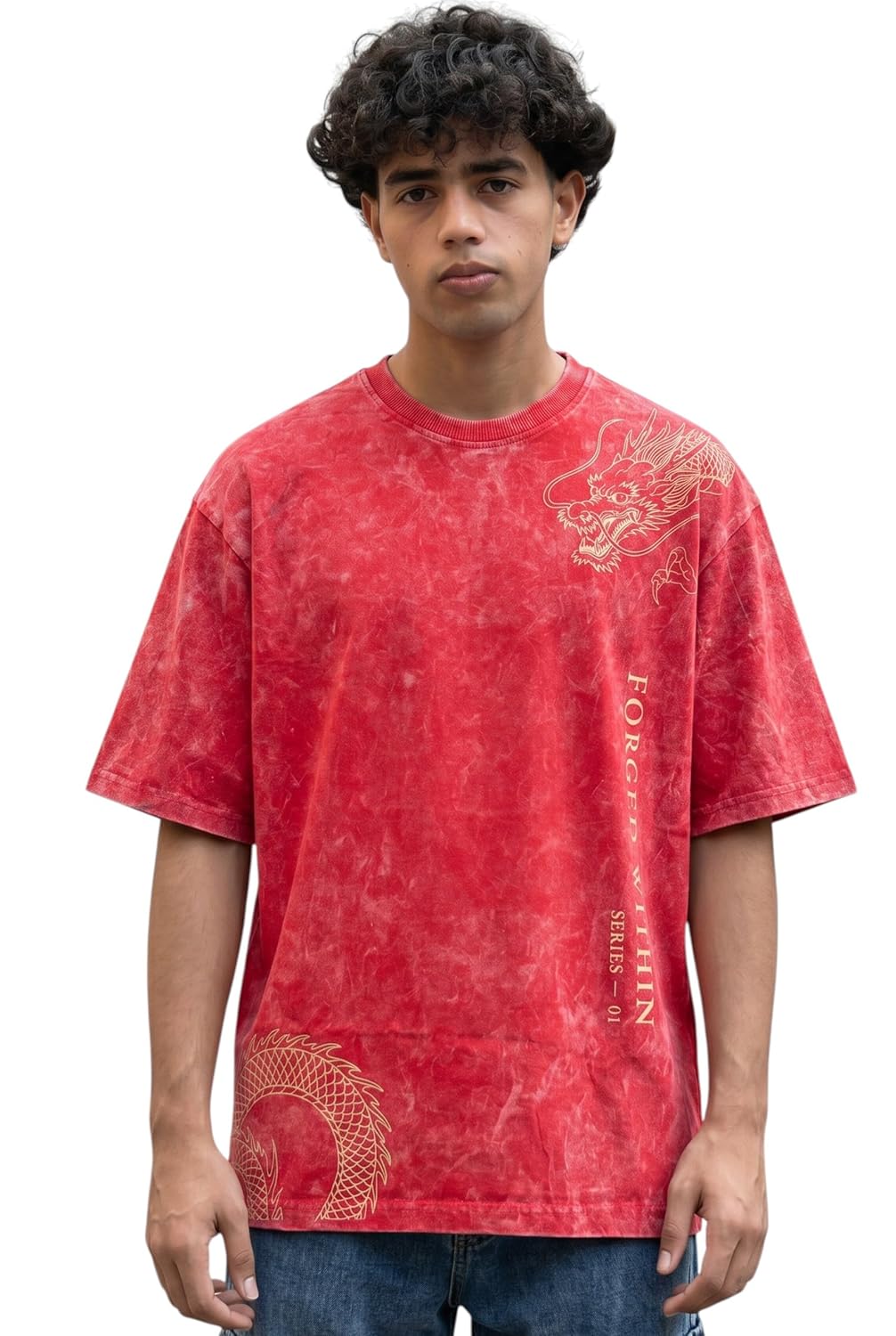 boffi ... 100% Cotton Oversized T-Shirt Unisex Drop Shoulder Dye Washed Street Look Black Pack of 1 - Image 14