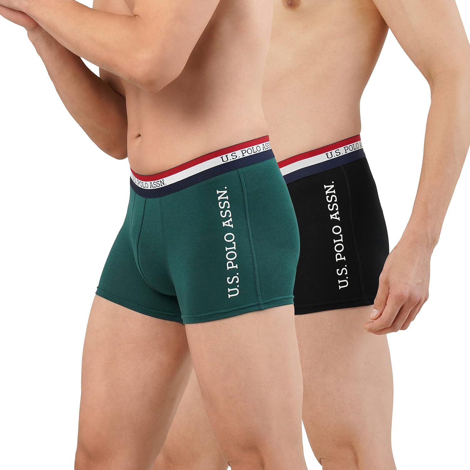 U.S. Polo ASSN. Mens ET002 Anti Microbial Branded Stretch Cotton Underwear Trunk -Pack of 1 - Image 3