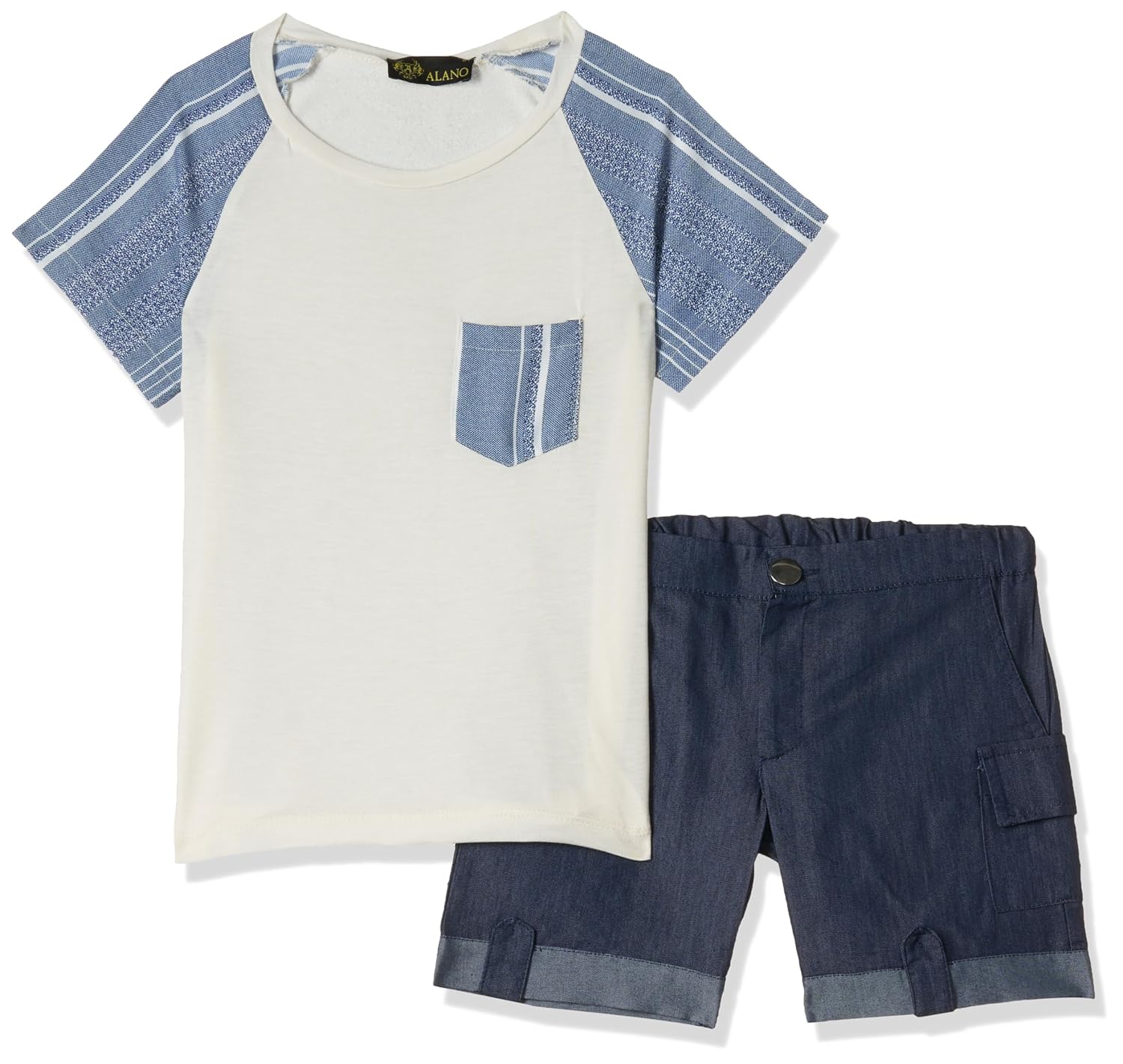 Alano Boy's Half Sleeves T-Shirt & Shorts Summer Coordinated Sets for Boys - Image 13