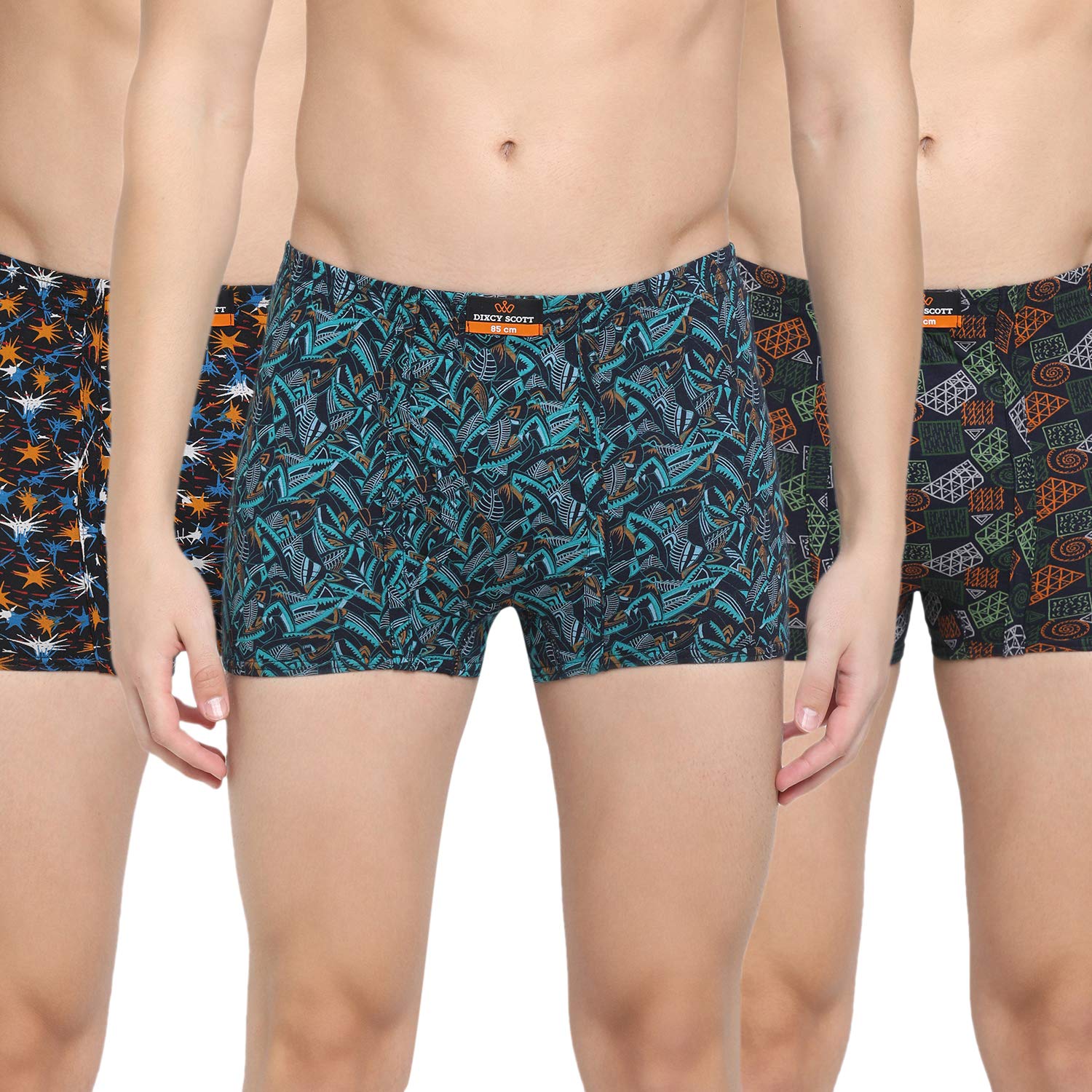 Dixcy Scott Originals Men 100% Combed Cotton Long Trunk (Pack of 3) (Assorted) - Image 14