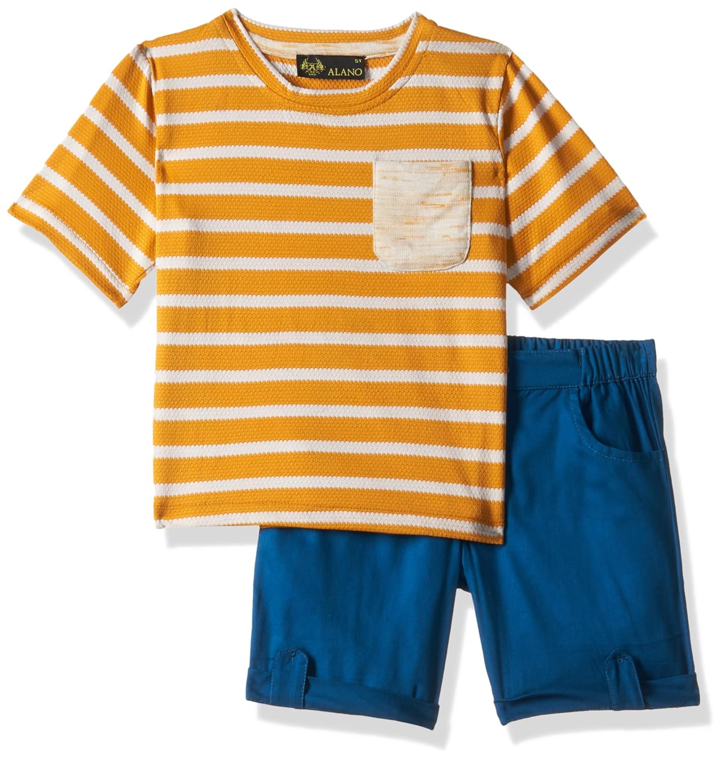 Alano Boy's Half Sleeves T-Shirt & Shorts Summer Coordinated Sets for Boys - Image 17