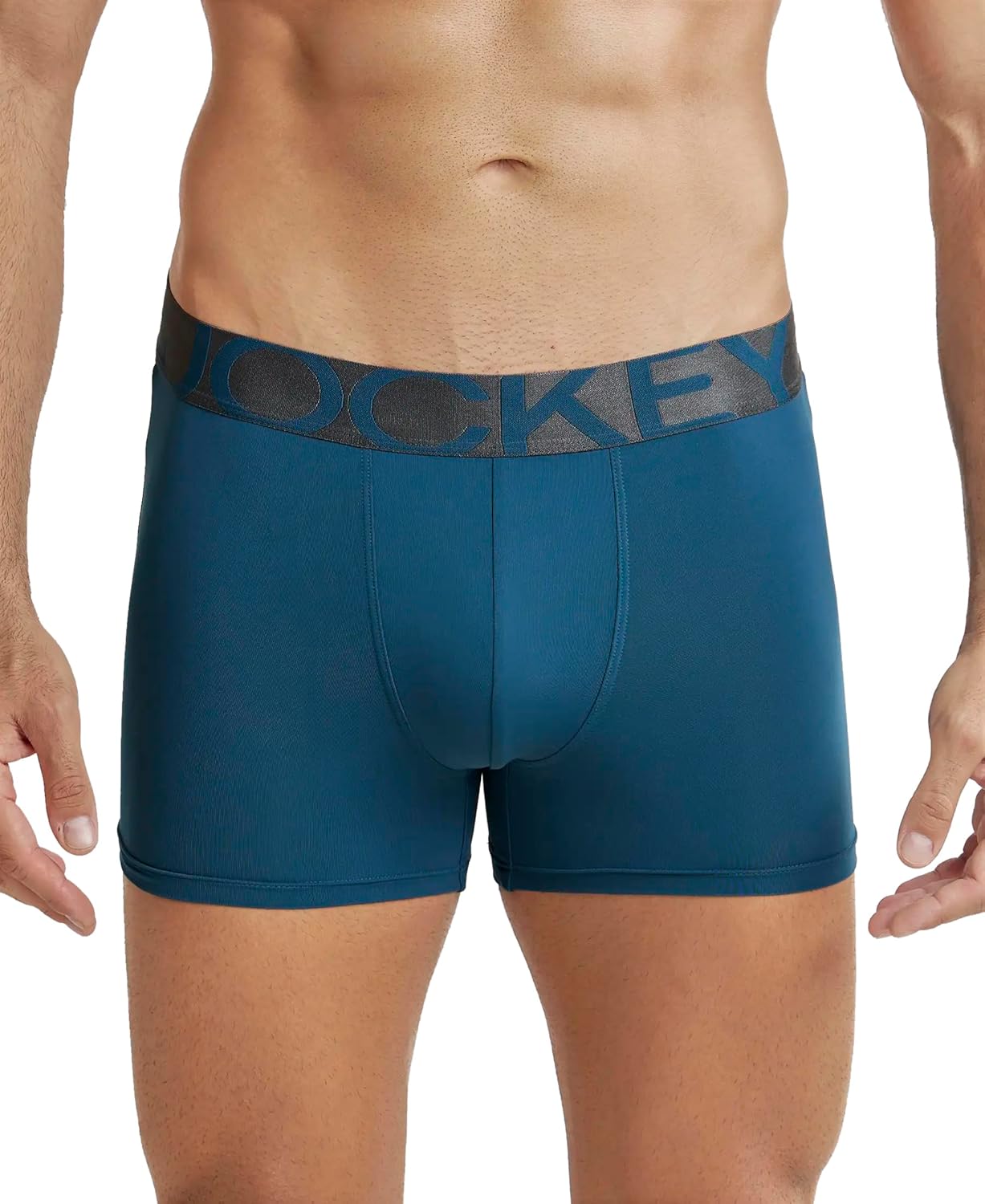 Jockey IC28 Men's Tactel Microfiber Elastane Stretch Solid Trunk with Moisture Move Treatment - Image 11