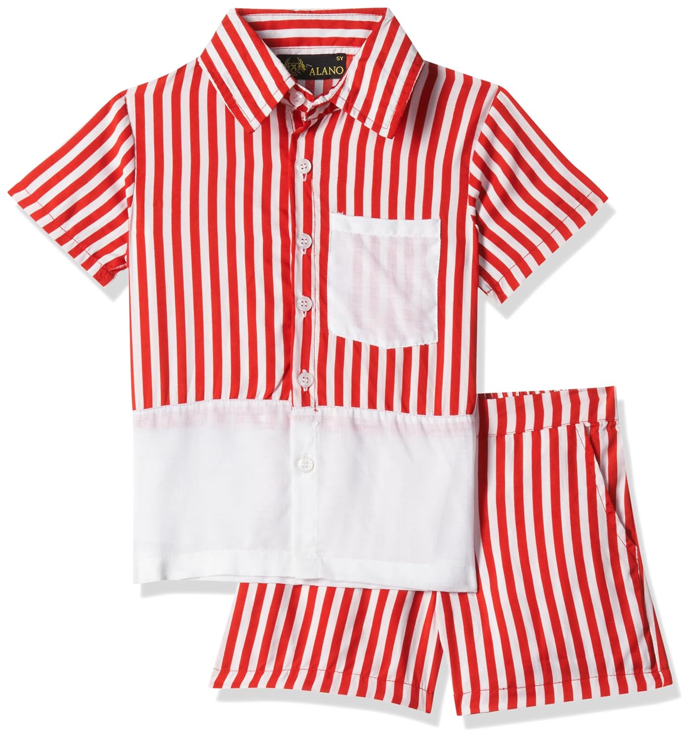 Alano Boy's Half Sleeves T-Shirt & Shorts Summer Coordinated Sets for Boys - Image 3
