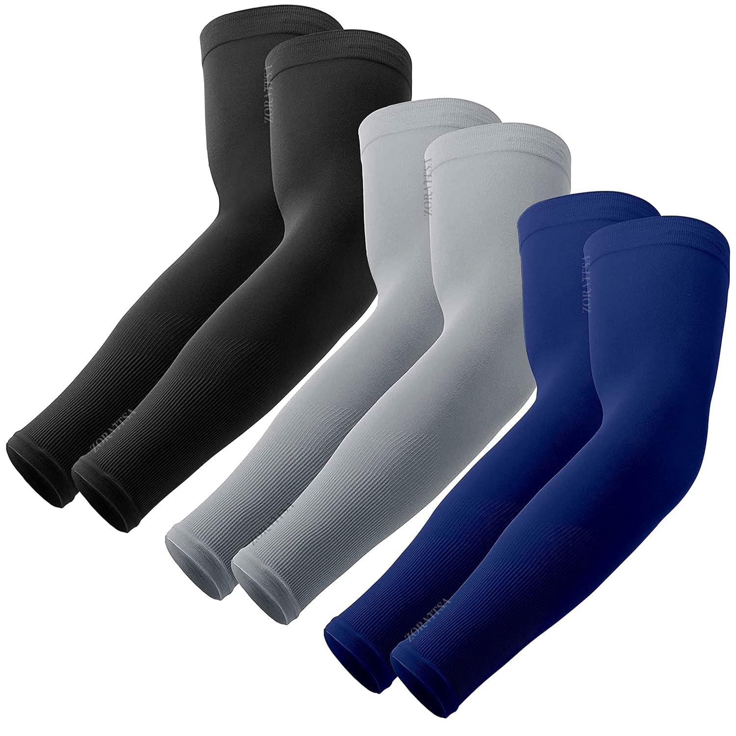 ZORNITSA UV Sun Protection Cooling Arm Sleeve - Running, Cycling, Cricket, Biking, Riding, Sports