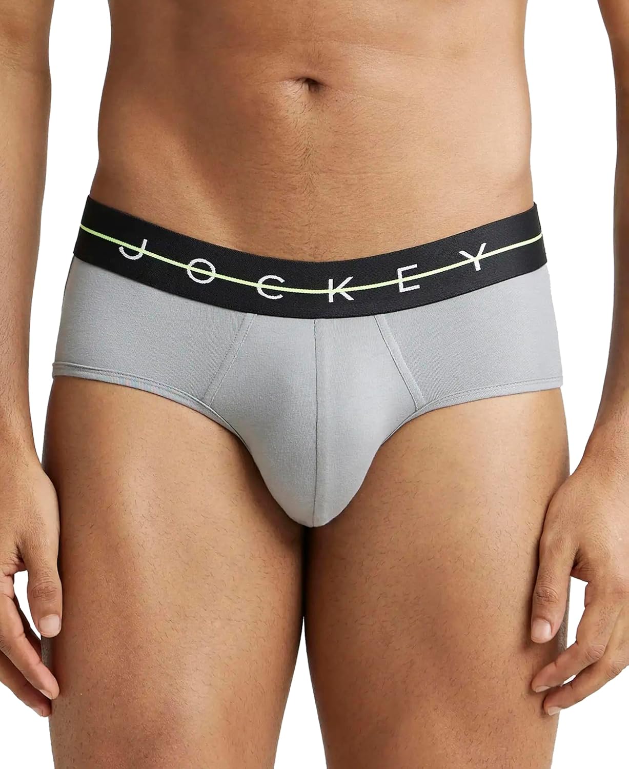Jockey NY15 Men's Super Combed Cotton Elastane Stretch Solid Brief with Ultrasoft Waistband
