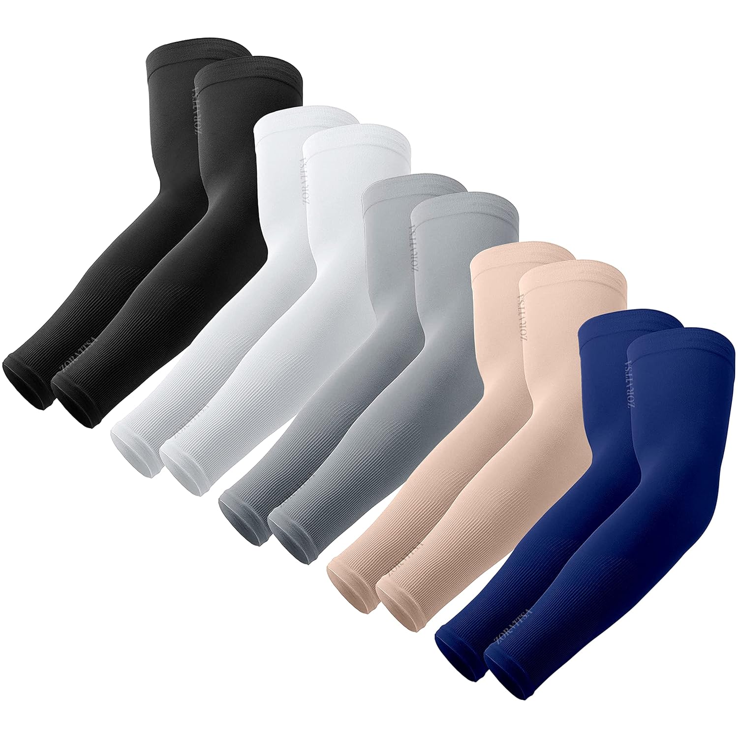ZORNITSA UV Sun Protection Cooling Arm Sleeve - Running, Cycling, Cricket, Biking, Riding, Sports - Image 2