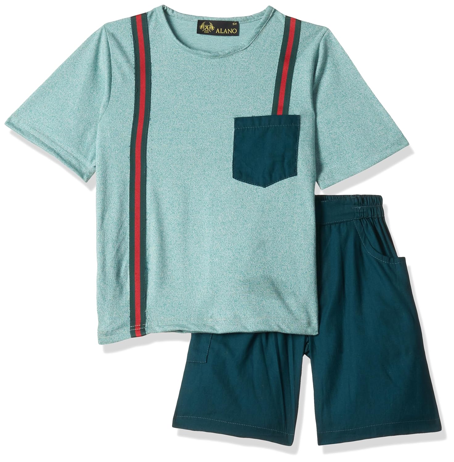 Alano Boy's Half Sleeves T-Shirt & Shorts Summer Coordinated Sets for Boys - Image 10