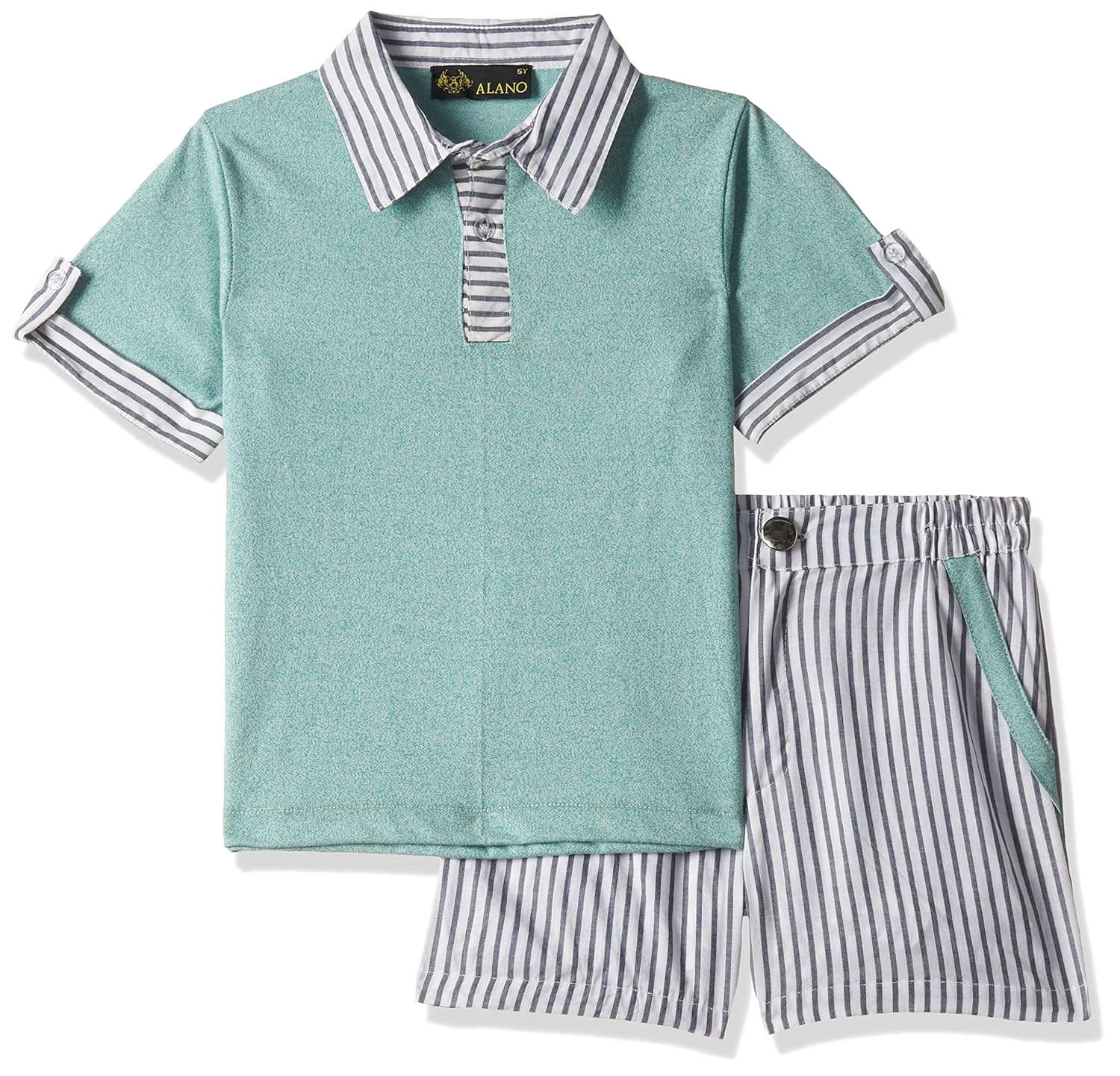 Alano Boy's Half Sleeves T-Shirt & Shorts Summer Coordinated Sets for Boys - Image 11