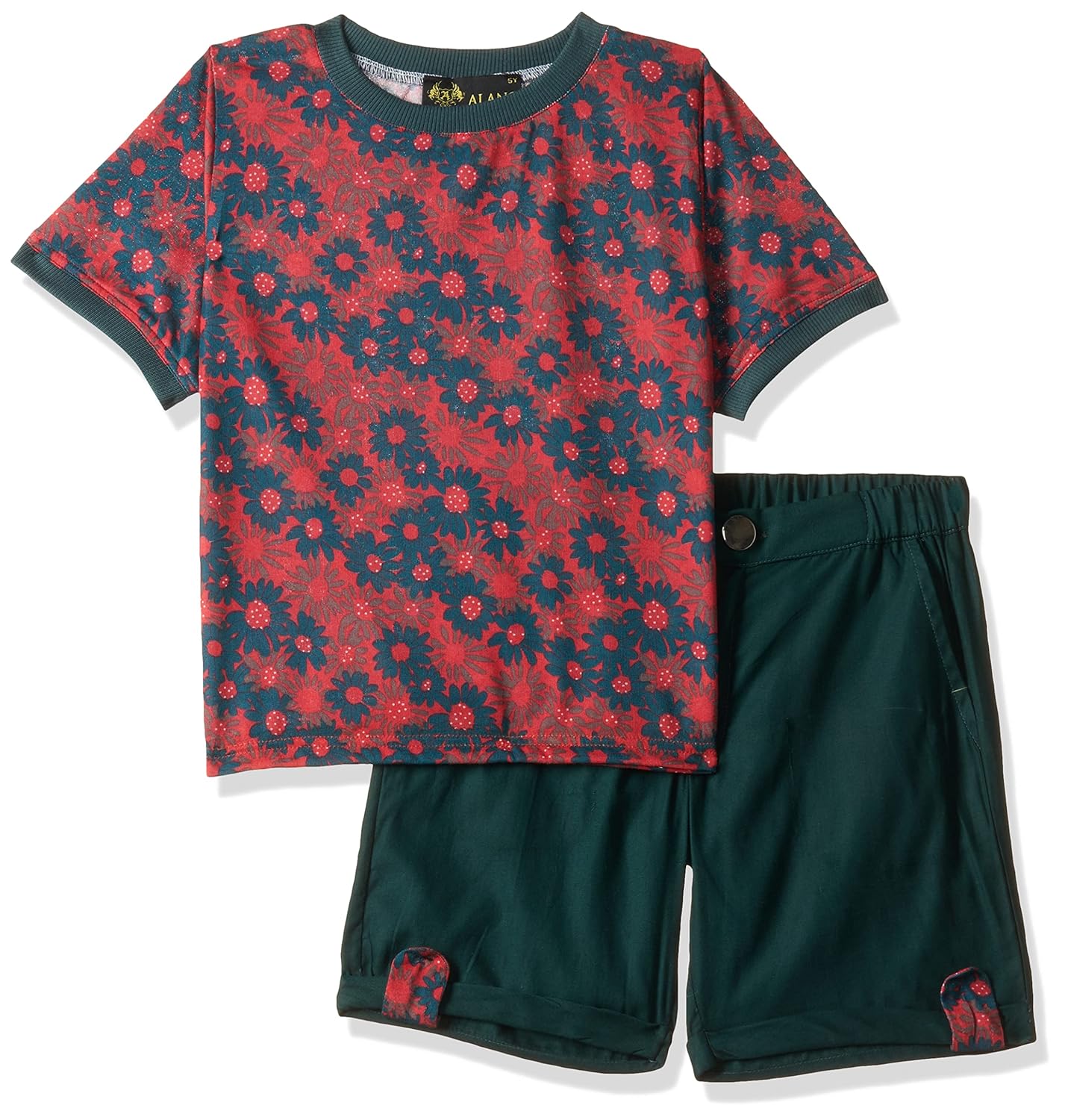 Alano Boy's Half Sleeves T-Shirt & Shorts Summer Coordinated Sets for Boys - Image 18