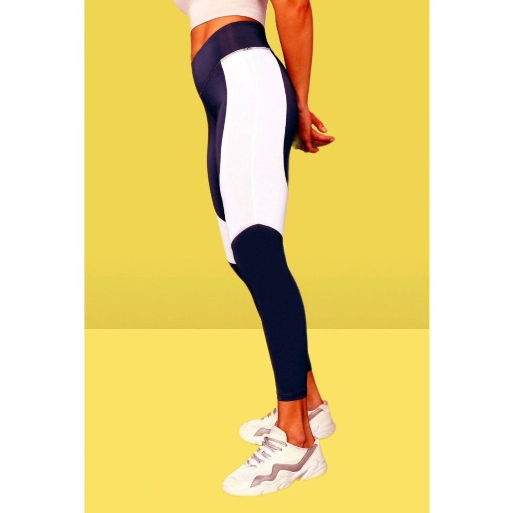 Generic Women's Polyster Solid Sport Leggings (Purple) - Image 4
