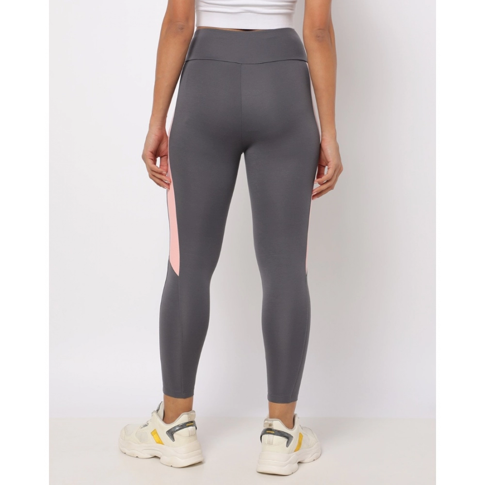 Generic Women's Polyster Solid Sport Leggings (Grey) - Image 2
