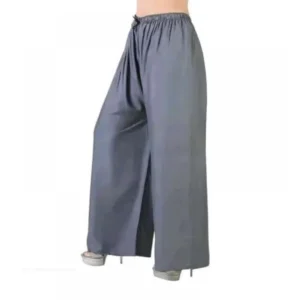 Generic Women's Casual Rayon Solid Ankle Length Palazzo (Grey, Free Size)